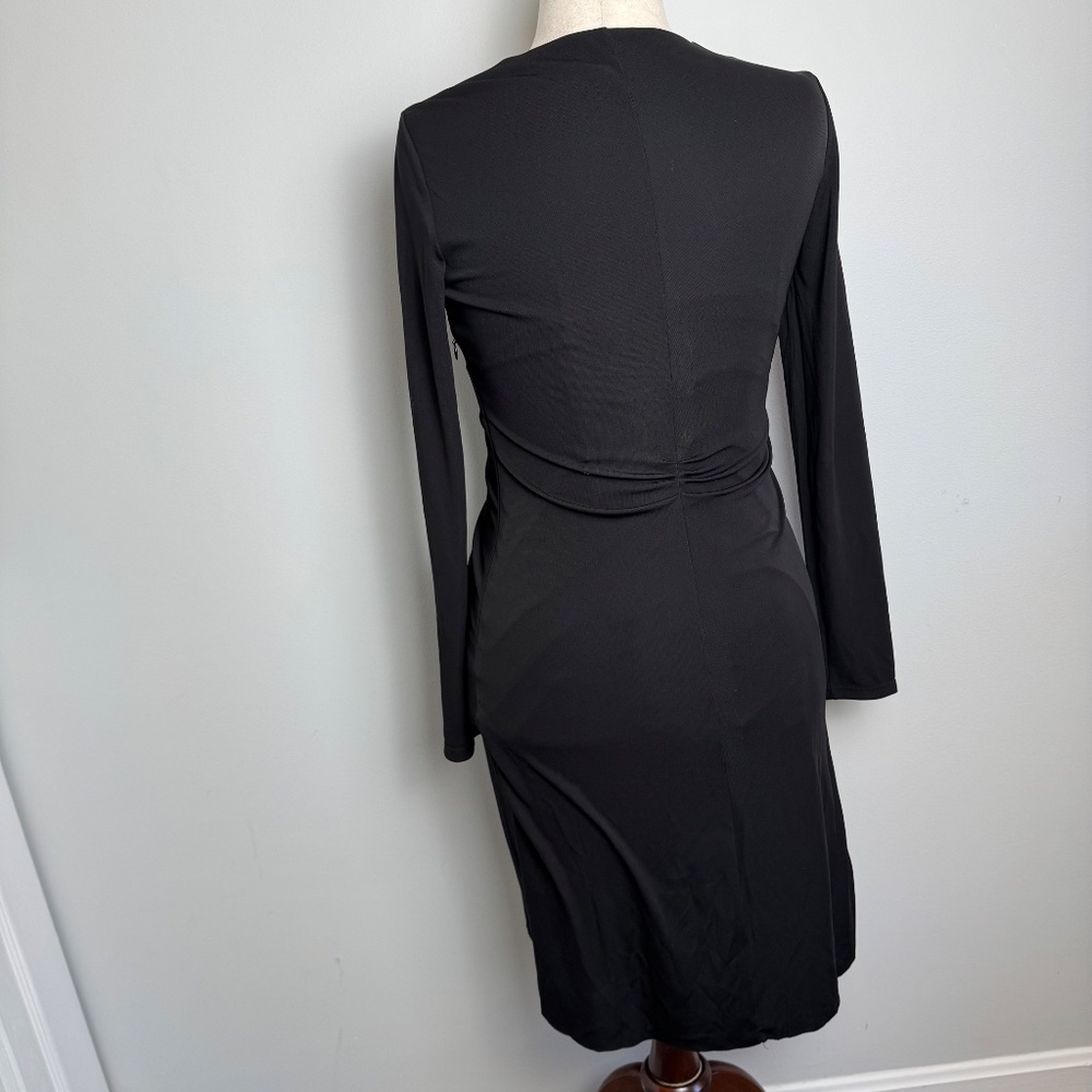 Elie Tahari Long Sleeve Black Dress - Picture 3 of 8
